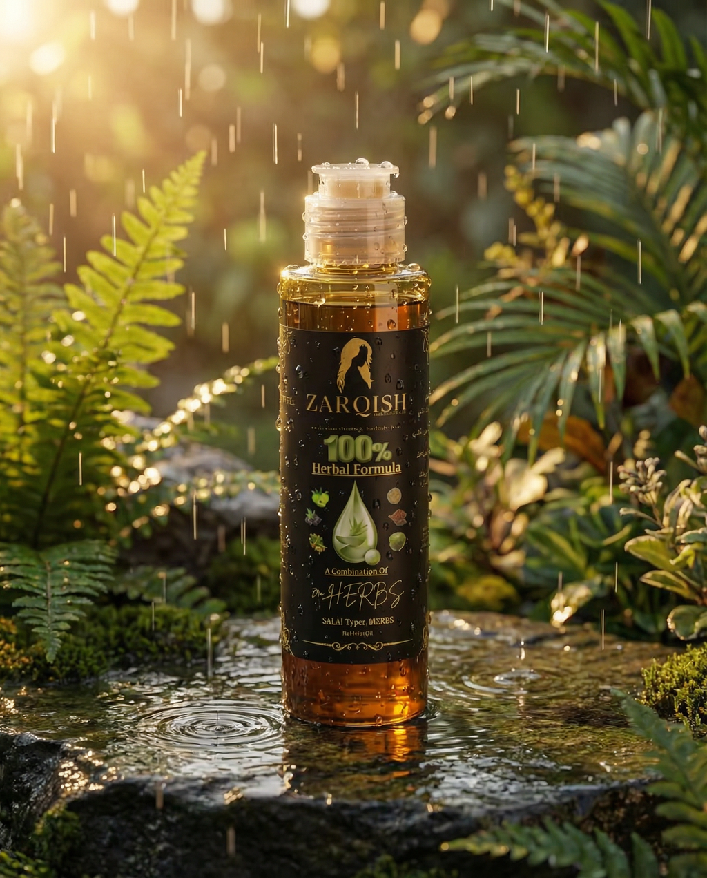 Zarqish Organic Herbal Hair Oil – Best Hair Oil for Hair Growth in Pakistan